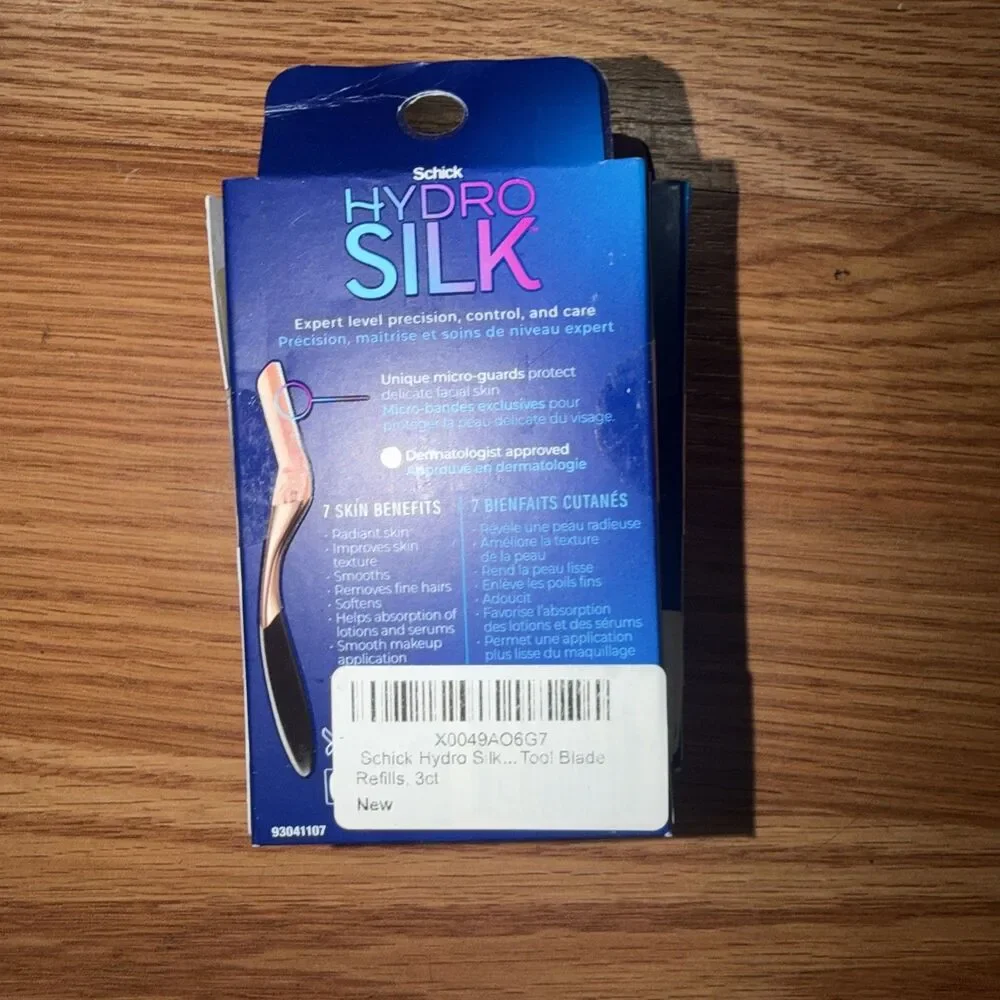 Schick Women’s Hydro Silk Dermaplaning Wand Razor Refill 9 Blades Lot of 3 boxes